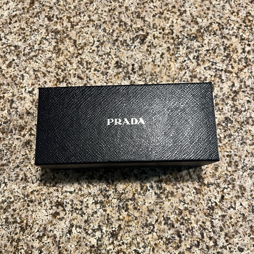 Prada Black Textured sunglass - eyeglass case
